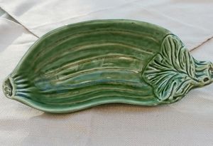 Vintage Zucchini Serving Dish by Olfaire
